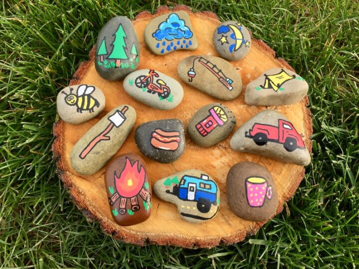 Image for Painted Camping Story Stones