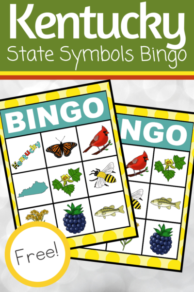 Use this printable Kentucky State Symbols Bingo game to introduce or review interesting facts about Kentucky. This set includes six boards!