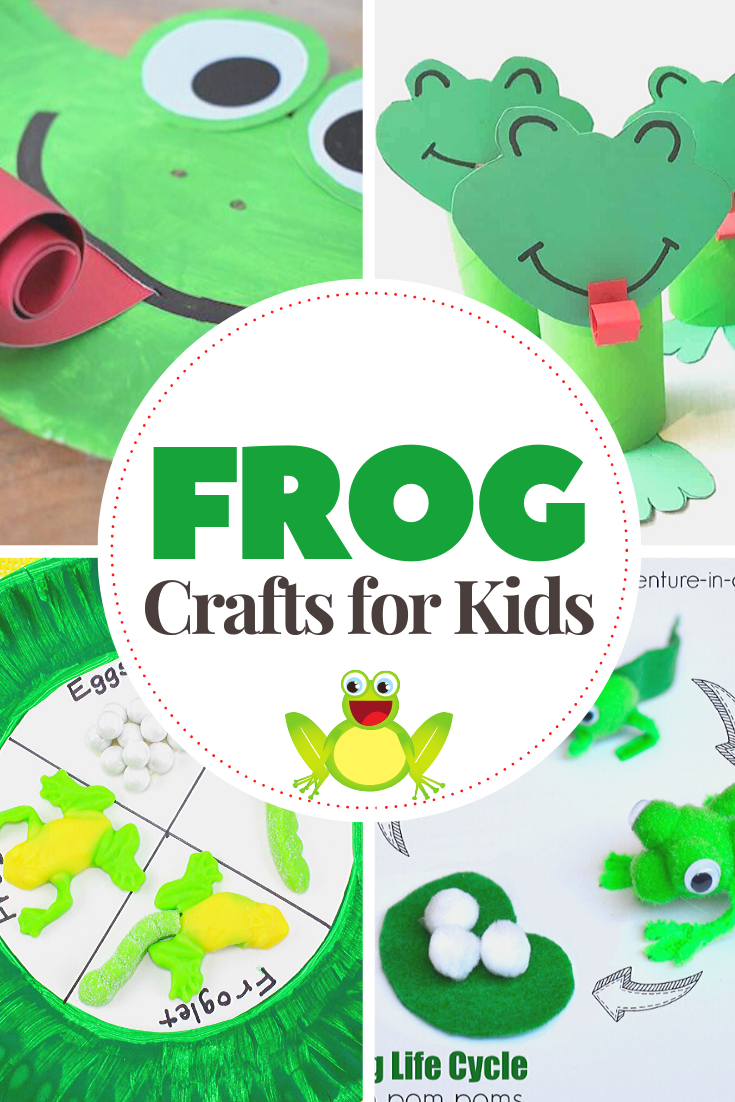 Hop on over to discover 10 fabulous frog crafts for kids! You'll find paper plate crafts, printable crafts, life cycle crafts, and more!