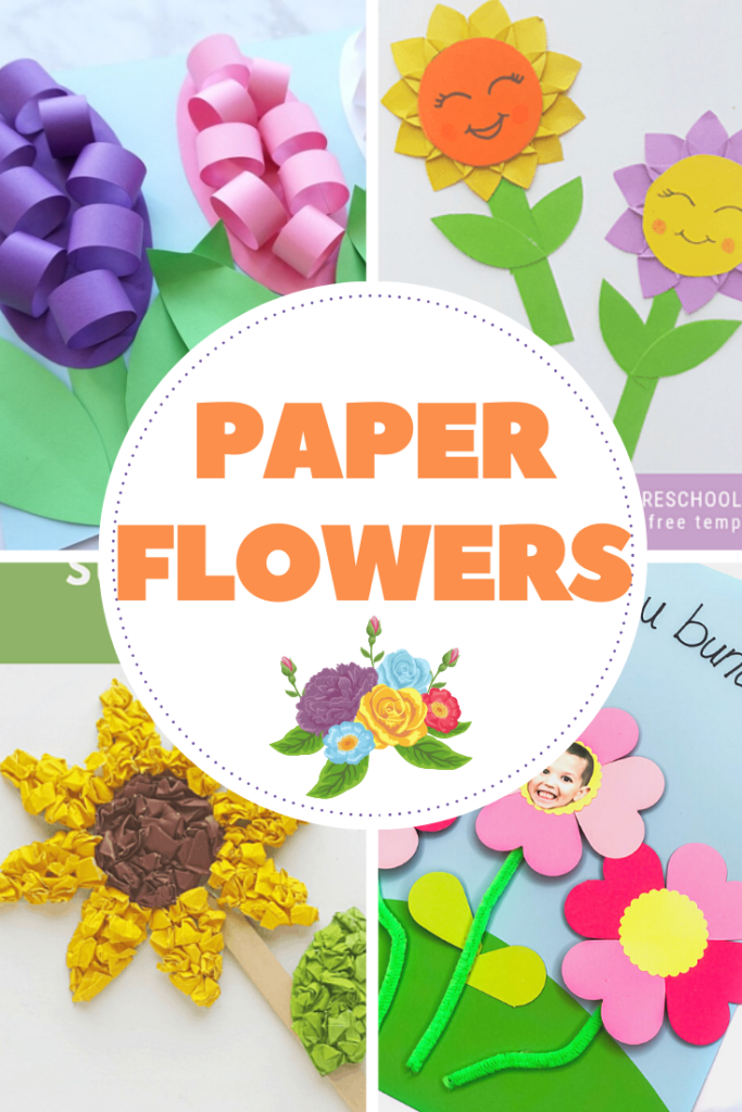 These paper flowers are so much fun for kids to make! Add them to your spring and summer lesson plans for a little creative exploration.