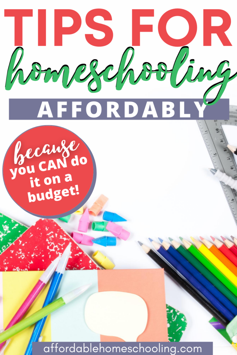 How to Make Homeschooling Affordable