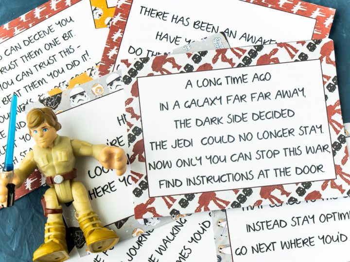 Image for Free Printable Star Wars Scavenger Hunt