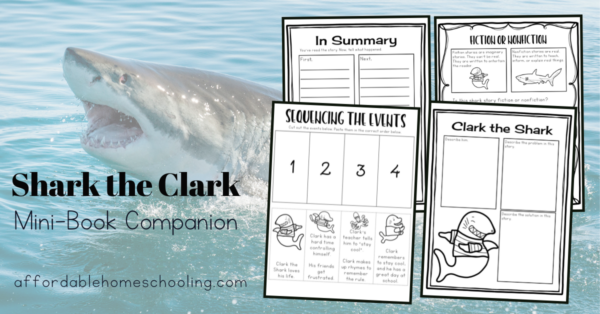 Free Clark the Shark Printables for Elementary Ages