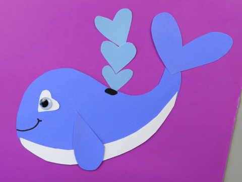 Image for Heart Whale Valentine Craft