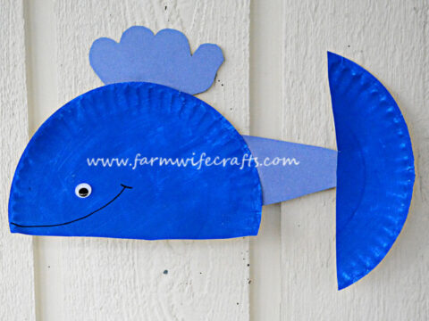 Image for Blue Whale Paper Plate Craft