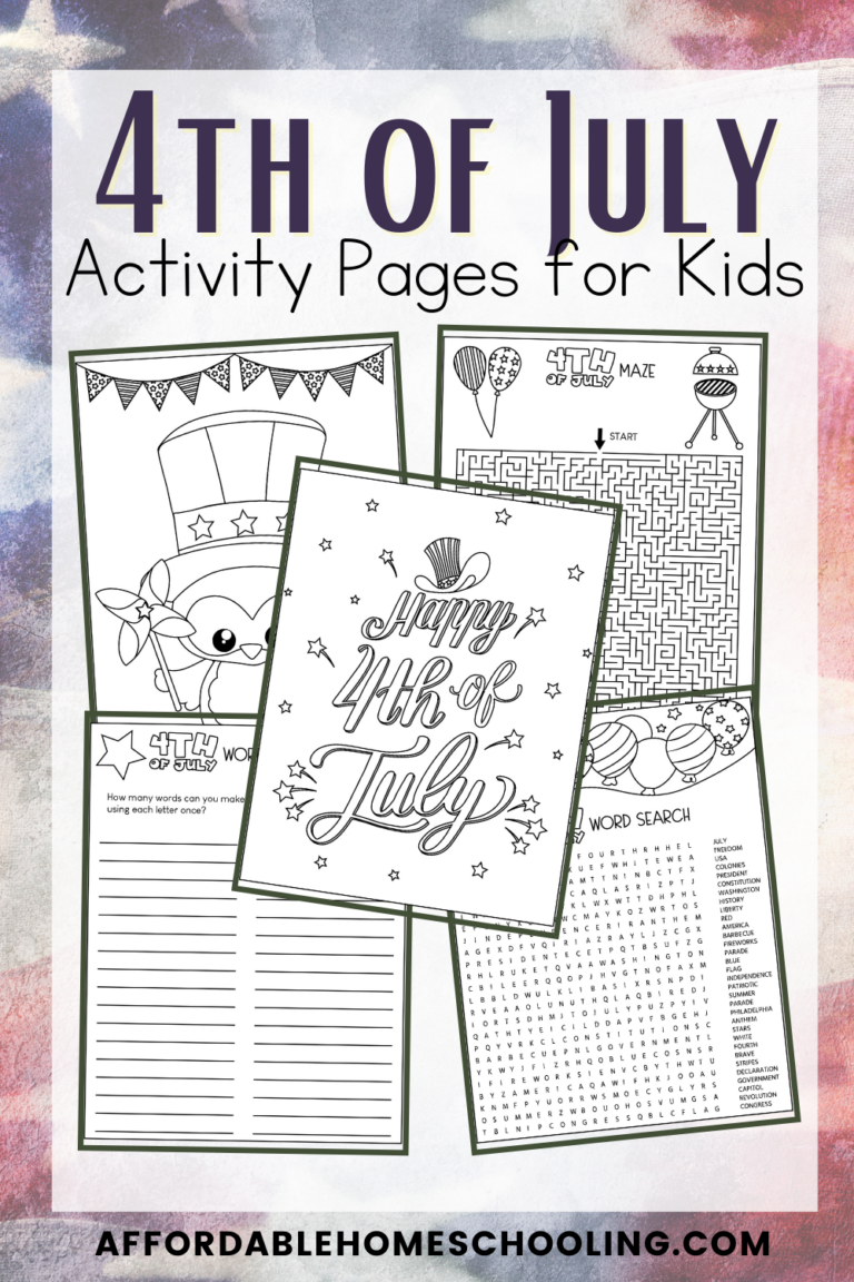 4th of July Activity Pages
