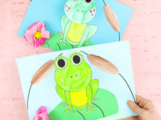 Image for Bobble Head Paper Frog Craft