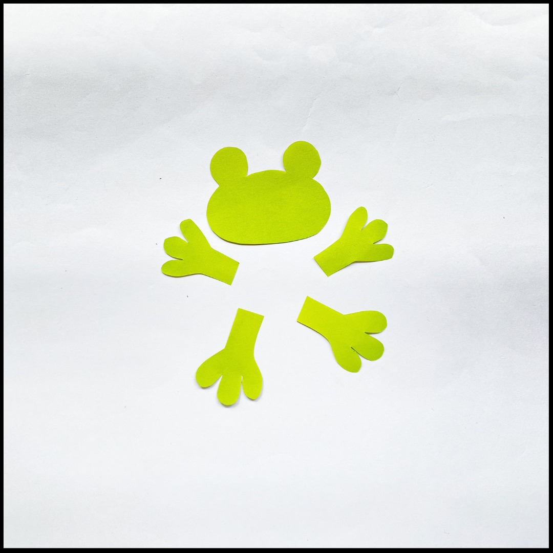 Frog Craft for Kids with Free Printable Template