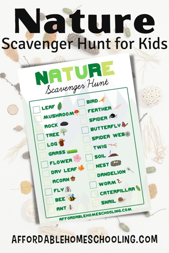 Free Printable Nature Scavenger Hunt for Kids