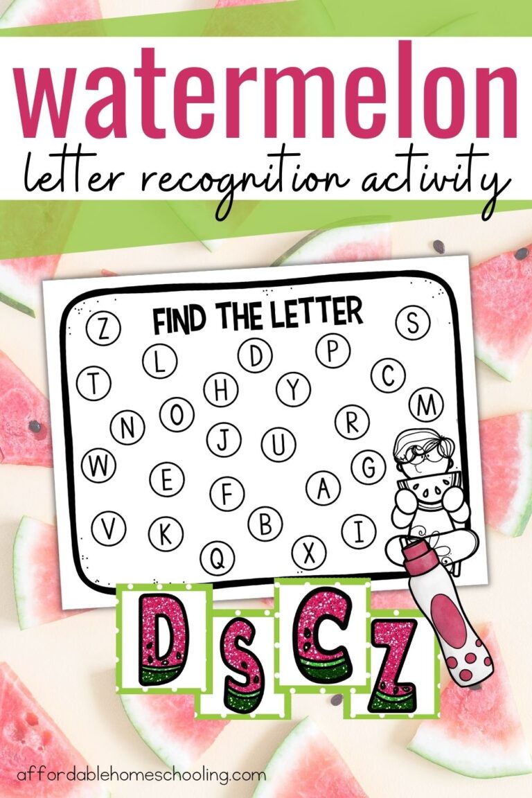 Watermelon Letter Recognition Activity