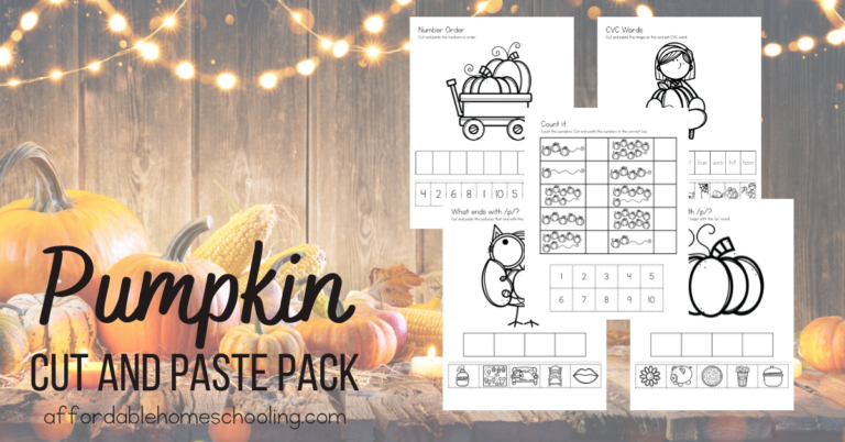 Free Printable Pumpkin Cut and Paste Worksheets