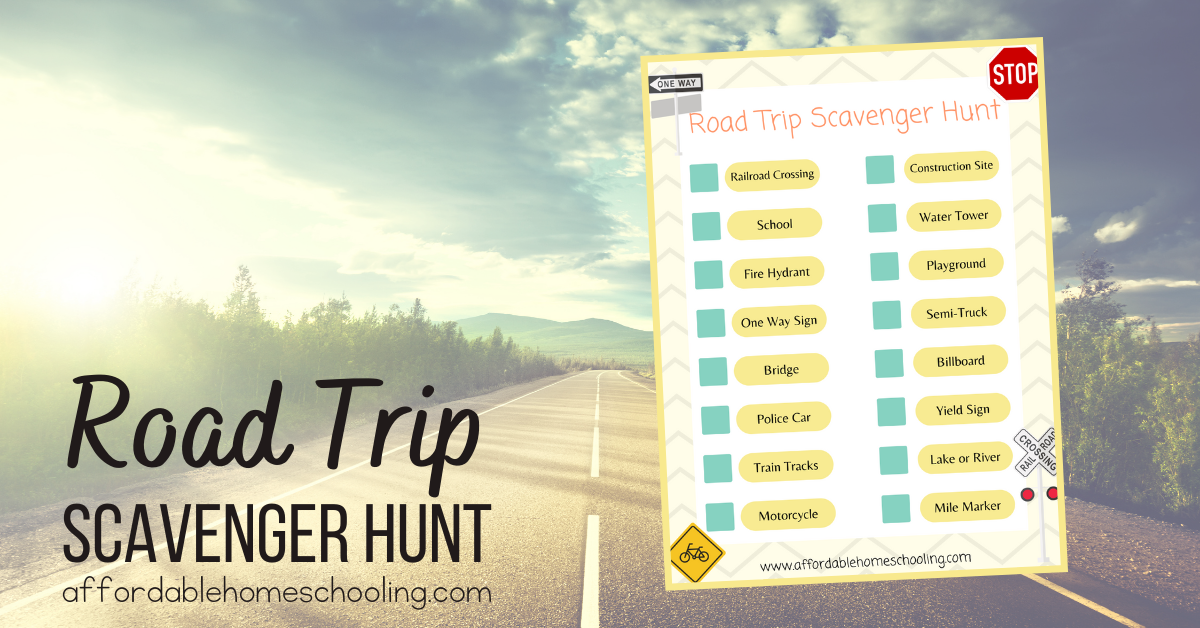 Free Printable Road Trip Scavenger Hunt for the Whole Family