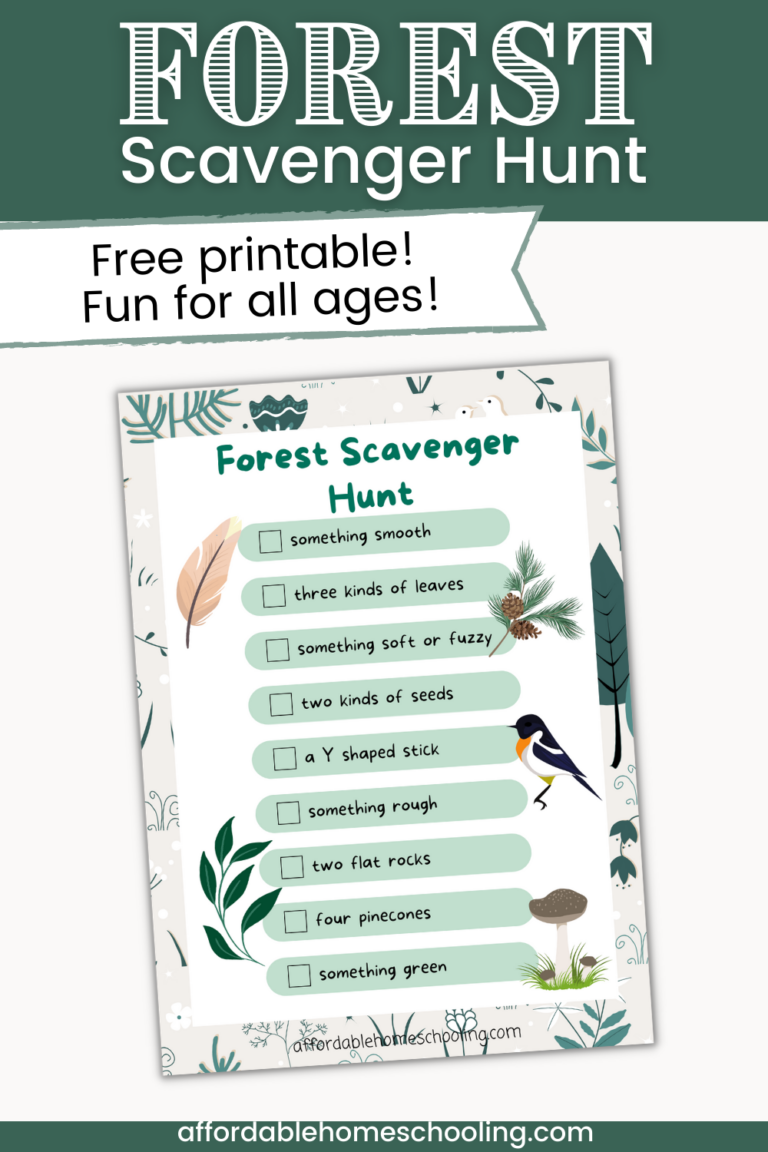 Forest Scavenger Hunt Printable