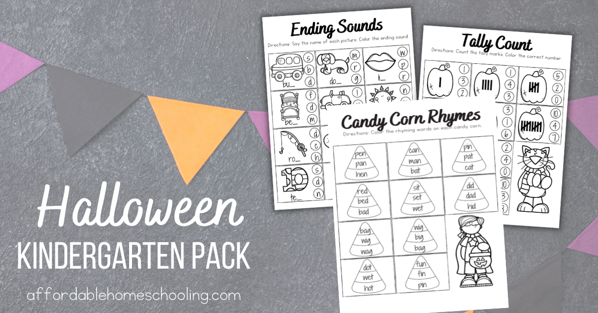 Free Printable Halloween Worksheets for Kindergarten