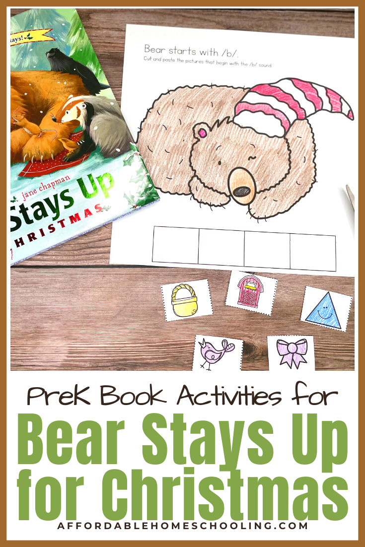 Bear Stays Up for Christmas Preschool Activities