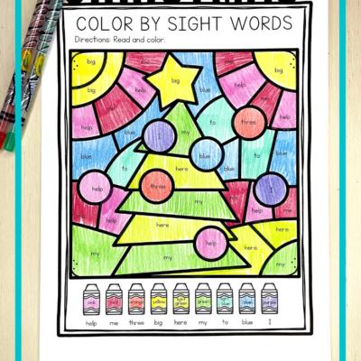 Christmas Color By Sight Words