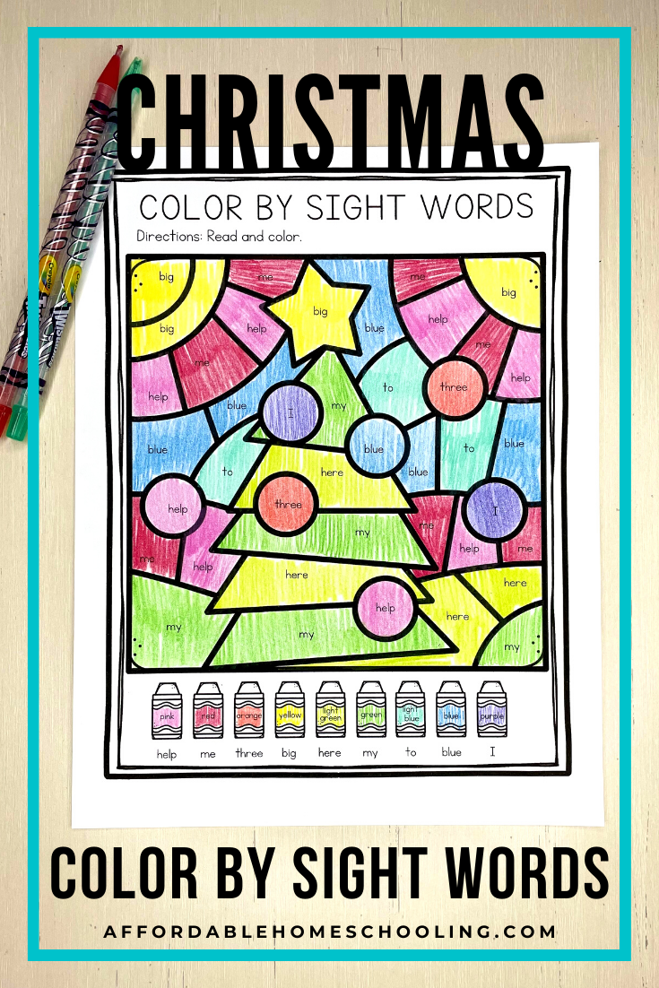 Christmas Color By Sight Words