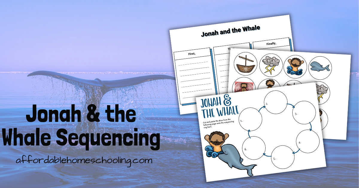 Free Printable Jonah and the Whale Sequencing Activity