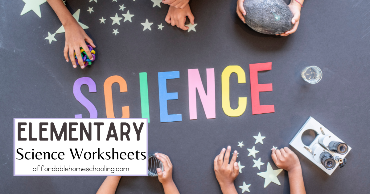 Elementary Science Worksheets for Homeschoolers