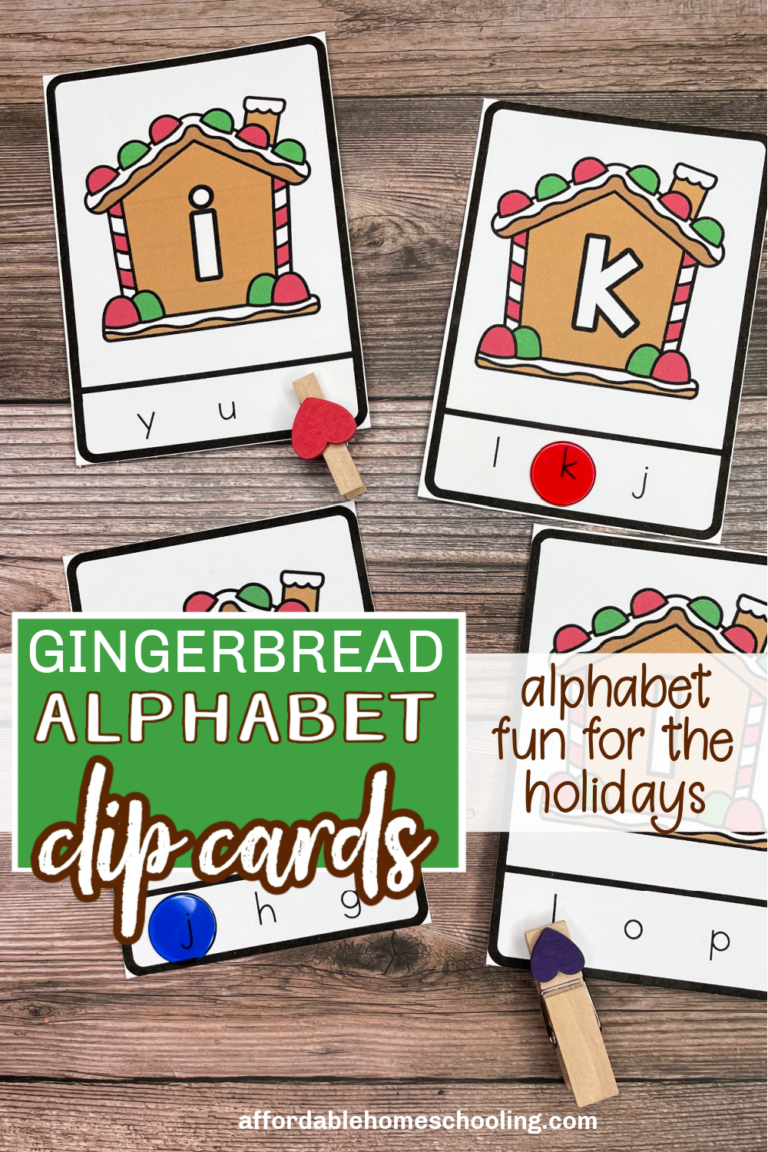 Gingerbread Letter Clip Cards