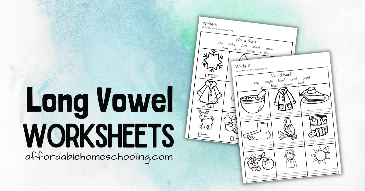 Free Printable Long Vowel Worksheets for Young Readers