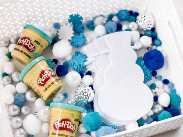 Image for Snowman Play-Doh Winter Sensory Busy Box for Toddlers