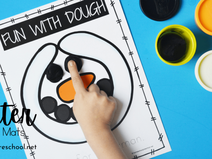 Image for Printable Winter Playdough Mats for Preschoolers