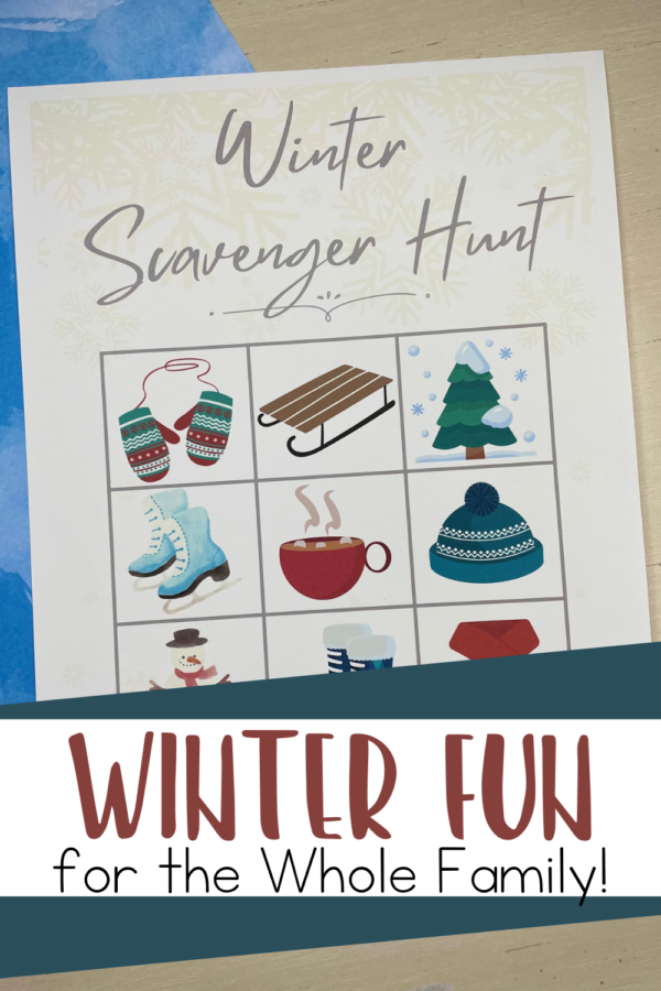Winter Scavenger Hunt Printable for the Whole Family
