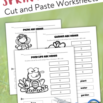Cut and Paste Spring Worksheets