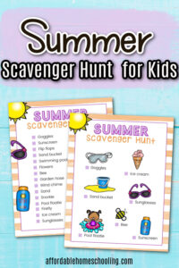 Free Printable Summer Scavenger Hunt for Kids
