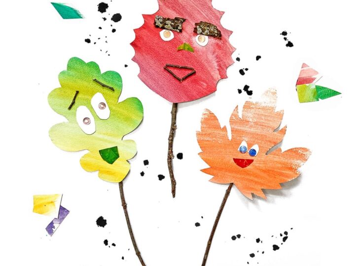 Image for Paper Leaf Stick Puppets for Fall