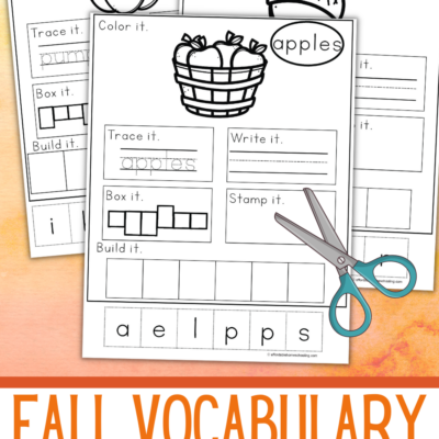 Cut and Paste Fall Worksheets