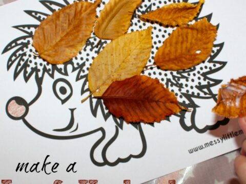 Image for Leaf Hedgehog Craft and Template