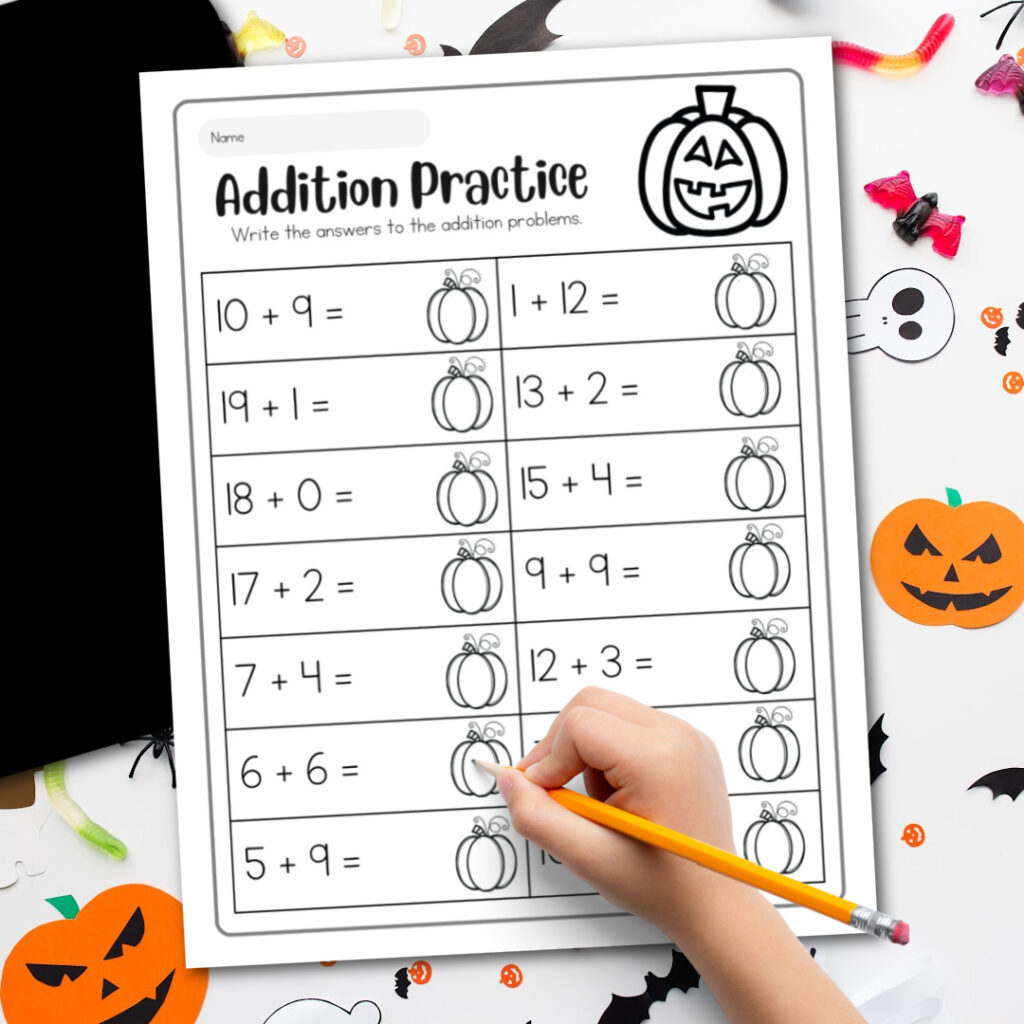 printable halloween worksheets for first grade 2021