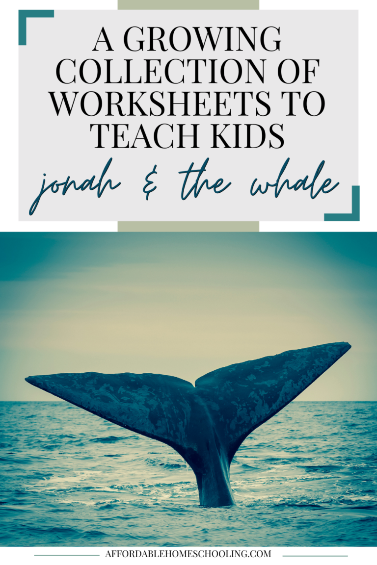 Jonah and the Whale Worksheets