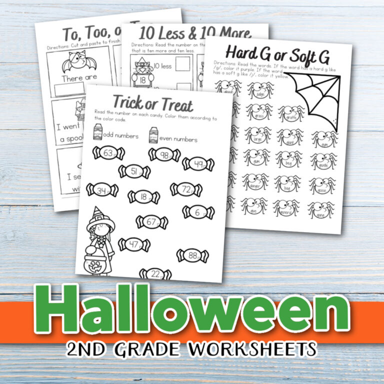 Free Printable Halloween Worksheets for Second Grade