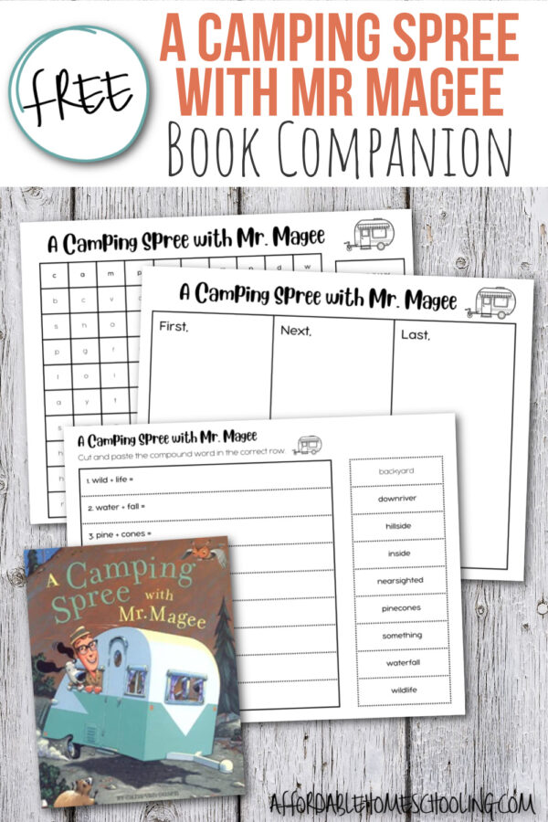 Free Printable A Camping Spree with Mr Magee Activities