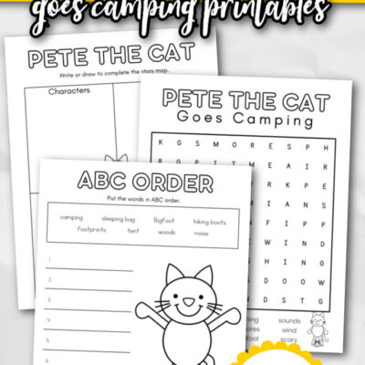 Pete the Cat Goes Camping Activities