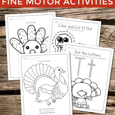 Thanksgiving Fine Motor Activities