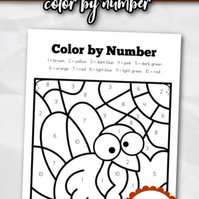 Turkey Color by Number Worksheet