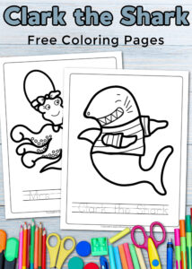 Free Printable Clark the Shark Coloring Pages