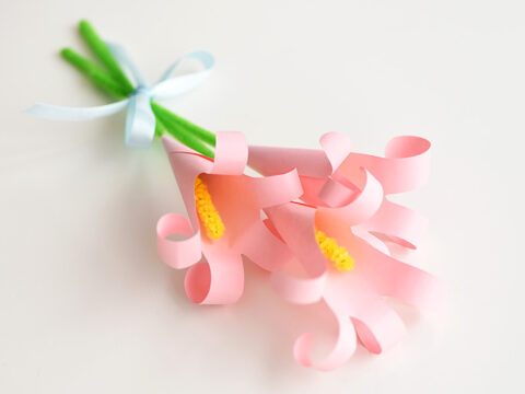 Image for Handprint Lilies | How to Make an Easy Paper Lily