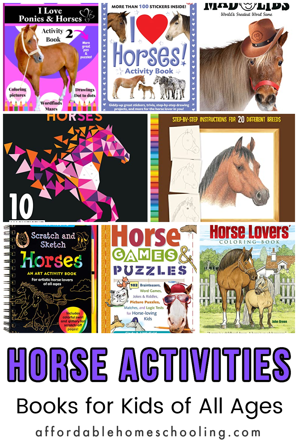 Unbridled Fun Horse Activity Books For Kids 