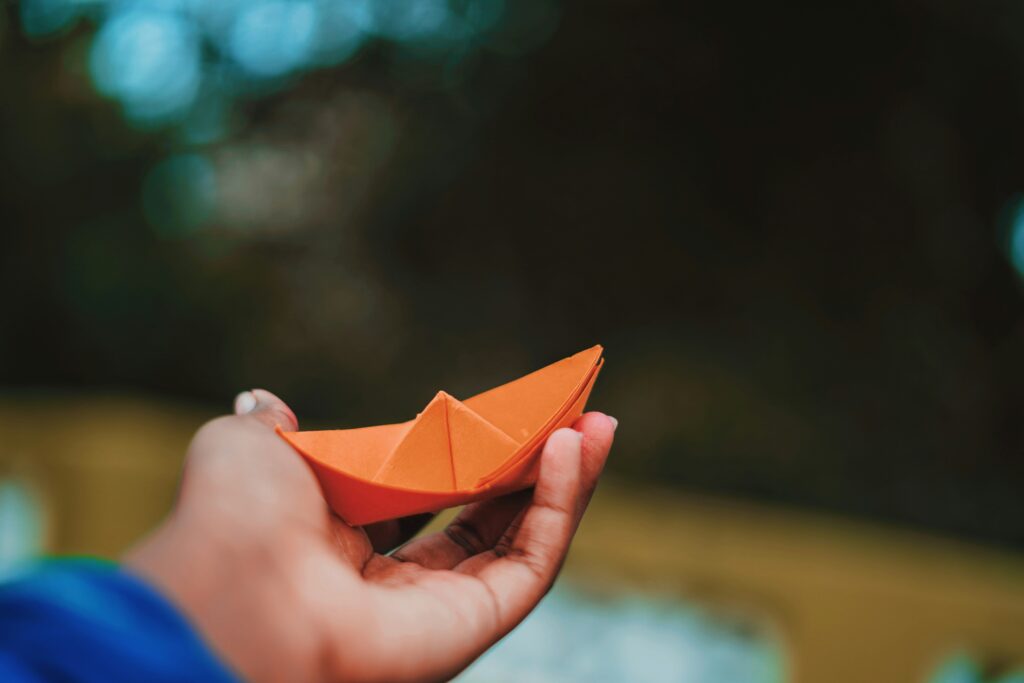 DIY paper ship
