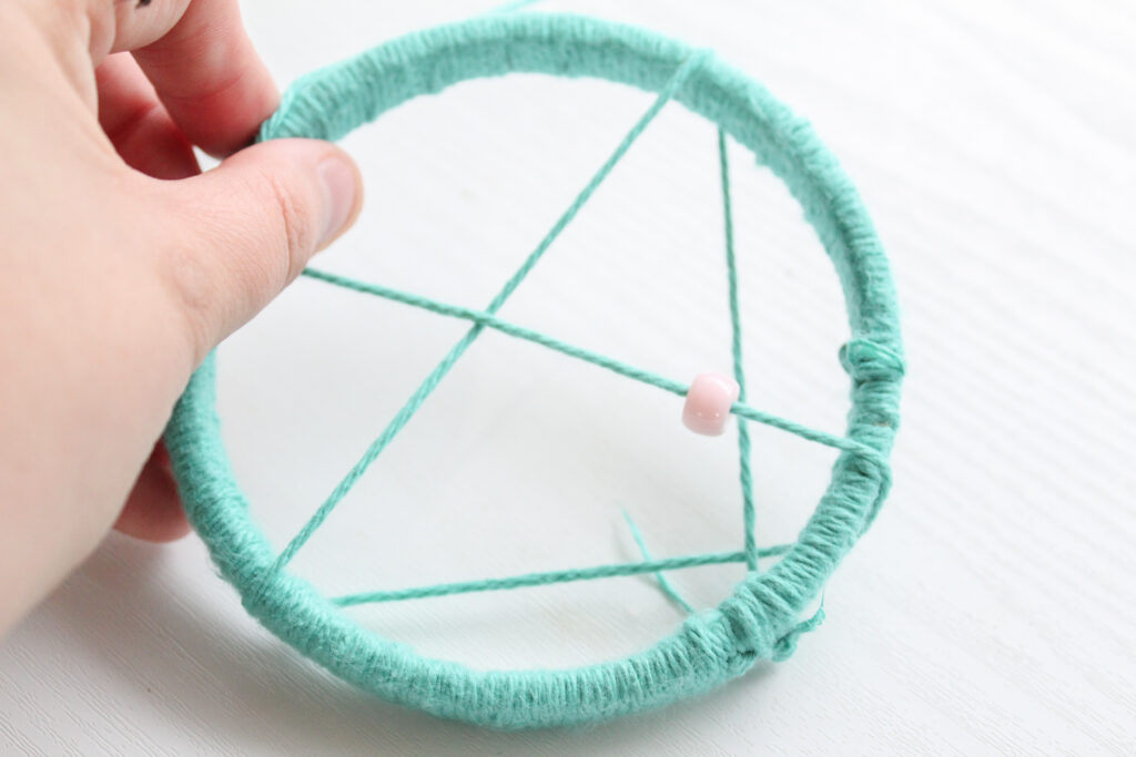 how to make a dreamcatcher step 2